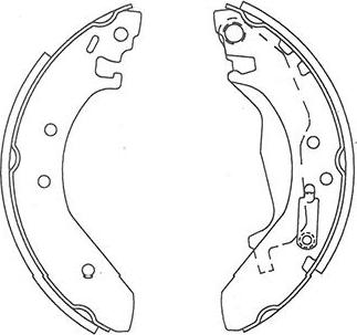 Kavo Parts BS-2905 - Комплект тормозных колодок, барабанные autospares.lv