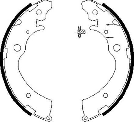 Kavo Parts BS-2907 - Комплект тормозных колодок, барабанные autospares.lv