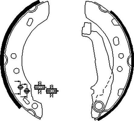 Kavo Parts BS-7414 - Комплект тормозных колодок, барабанные autospares.lv