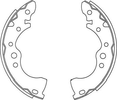 Kavo Parts BS-7434 - Комплект тормозных колодок, барабанные autospares.lv