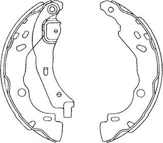 Kavo Parts BS-7435 - Комплект тормозных колодок, барабанные autospares.lv