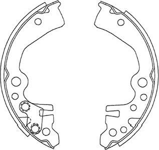 Kavo Parts BS-7433 - Комплект тормозных колодок, барабанные autospares.lv