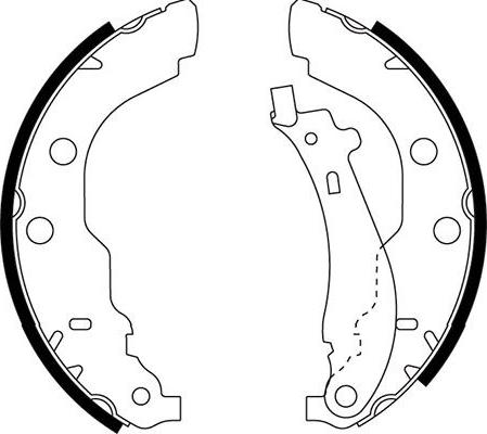 Kavo Parts BS-7424 - Комплект тормозных колодок, барабанные autospares.lv