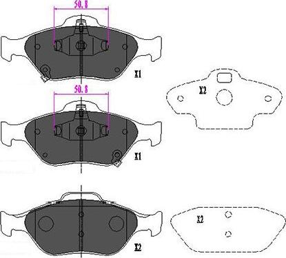 Kavo Parts KBP-9091 - Тормозные колодки, дисковые, комплект autospares.lv