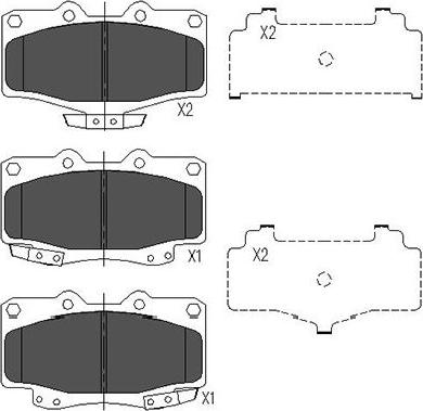 Kavo Parts KBP-9054 - Тормозные колодки, дисковые, комплект autospares.lv