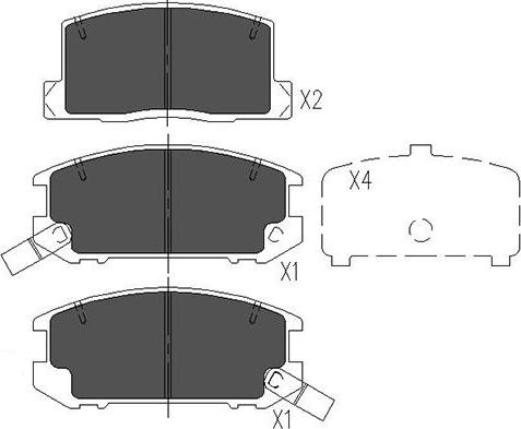 Kavo Parts KBP-9057 - Тормозные колодки, дисковые, комплект autospares.lv