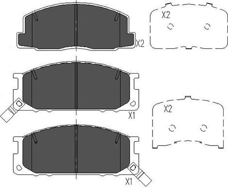 Kavo Parts KBP-9084 - Тормозные колодки, дисковые, комплект autospares.lv