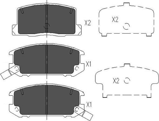 Kavo Parts KBP-9082 - Тормозные колодки, дисковые, комплект autospares.lv