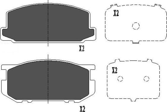 Kavo Parts KBP-9030 - Тормозные колодки, дисковые, комплект autospares.lv