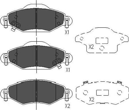 Kavo Parts KBP-9023 - Тормозные колодки, дисковые, комплект autospares.lv