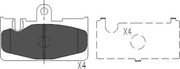 Kavo Parts KBP-9073 - Тормозные колодки, дисковые, комплект autospares.lv