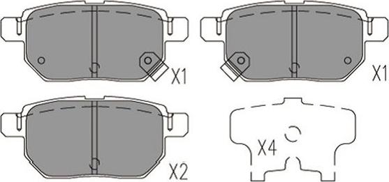 Kavo Parts KBP-9144 - Тормозные колодки, дисковые, комплект autospares.lv