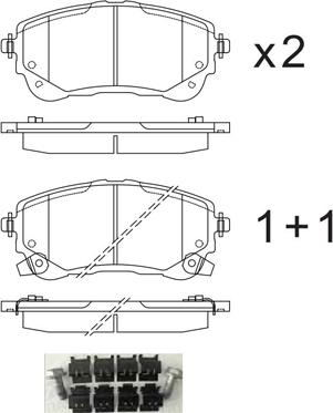 Kavo Parts KBP-9159 - Тормозные колодки, дисковые, комплект autospares.lv