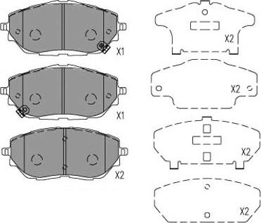 Kavo Parts KBP-9153 - Тормозные колодки, дисковые, комплект autospares.lv