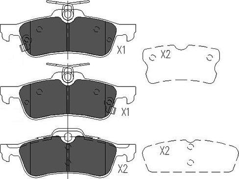 Kavo Parts KBP-9106 - Тормозные колодки, дисковые, комплект autospares.lv