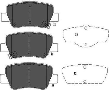 Kavo Parts KBP-9107 - Тормозные колодки, дисковые, комплект autospares.lv