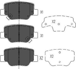 Kavo Parts KBP-9115 - Тормозные колодки, дисковые, комплект autospares.lv