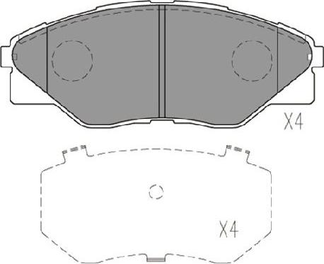 Kavo Parts KBP-9135 - Тормозные колодки, дисковые, комплект autospares.lv