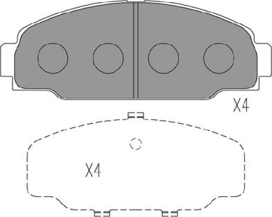 Kavo Parts KBP-9131 - Тормозные колодки, дисковые, комплект autospares.lv