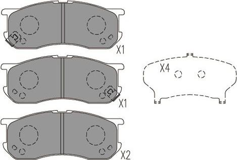 Kavo Parts KBP-9132 - Тормозные колодки, дисковые, комплект autospares.lv