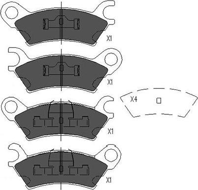 Kavo Parts KBP-4542 - Тормозные колодки, дисковые, комплект autospares.lv