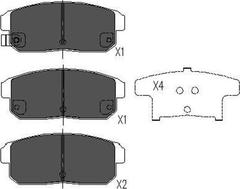 Kavo Parts KBP-4547 - Тормозные колодки, дисковые, комплект autospares.lv