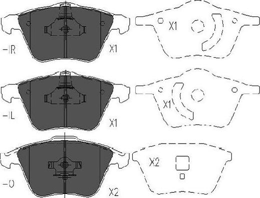 Kavo Parts KBP-4569 - Тормозные колодки, дисковые, комплект autospares.lv