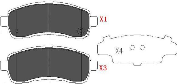 Kavo Parts KBP-4560 - Тормозные колодки, дисковые, комплект autospares.lv