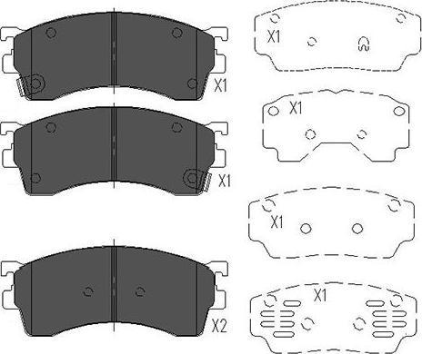 Kavo Parts KBP-4503 - Тормозные колодки, дисковые, комплект autospares.lv