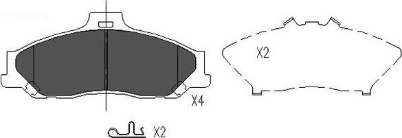 Kavo Parts KBP-4510 - Тормозные колодки, дисковые, комплект autospares.lv