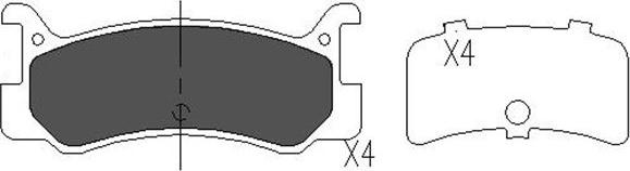 Kavo Parts KBP-4535 - Тормозные колодки, дисковые, комплект autospares.lv