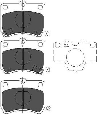 Kavo Parts KBP-4520 - Тормозные колодки, дисковые, комплект autospares.lv