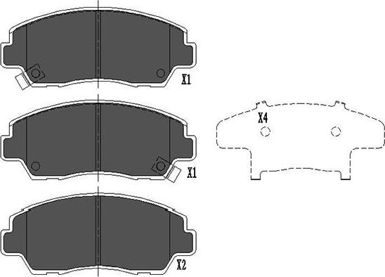 Kavo Parts KBP-4522 - Тормозные колодки, дисковые, комплект autospares.lv