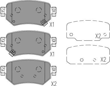 Kavo Parts KBP-4577 - Тормозные колодки, дисковые, комплект autospares.lv