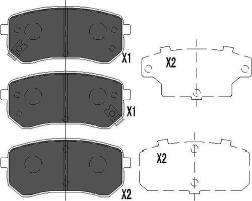 Kavo Parts KBP-4005 - Тормозные колодки, дисковые, комплект autospares.lv