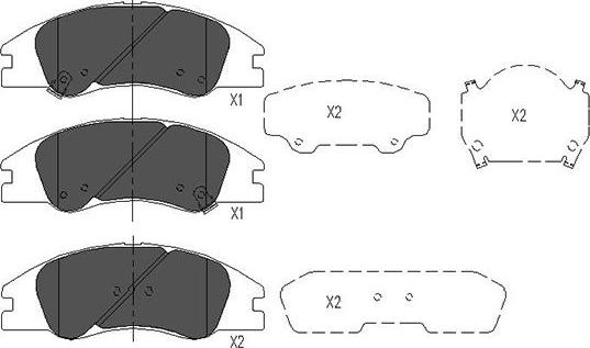 Kavo Parts KBP-4003 - Тормозные колодки, дисковые, комплект autospares.lv