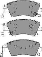 Kavo Parts KBP-4034 - Тормозные колодки, дисковые, комплект autospares.lv