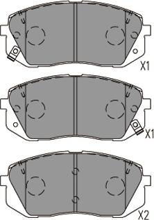 Kavo Parts KBP-4031 - Тормозные колодки, дисковые, комплект autospares.lv