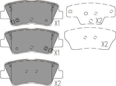 Kavo Parts KBP-4029 - Тормозные колодки, дисковые, комплект autospares.lv