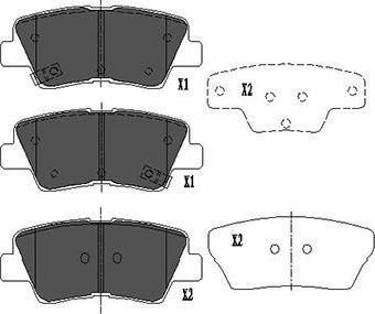 Kavo Parts KBP-4022 - Тормозные колодки, дисковые, комплект autospares.lv