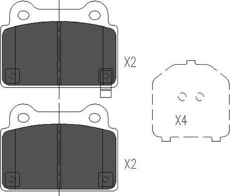 Kavo Parts KBP-5542 - Тормозные колодки, дисковые, комплект autospares.lv