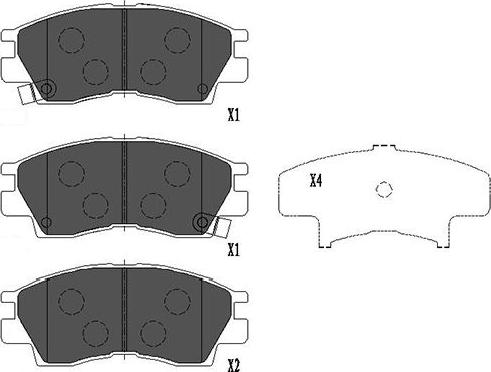 Kavo Parts KBP-5526 - Тормозные колодки, дисковые, комплект autospares.lv