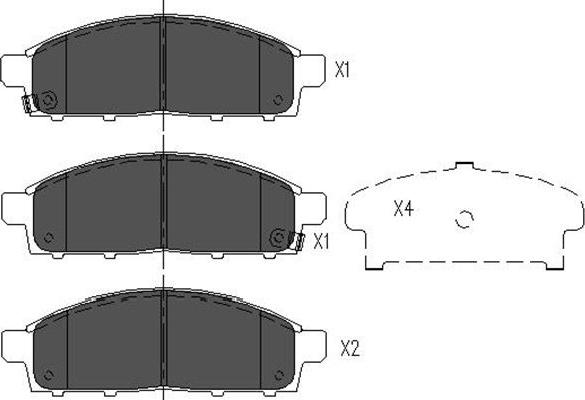 Kavo Parts KBP-5520 - Тормозные колодки, дисковые, комплект autospares.lv