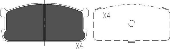 Kavo Parts KBP-5521 - Тормозные колодки, дисковые, комплект autospares.lv