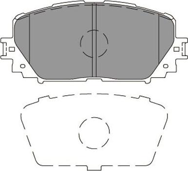 Kavo Parts KBP-5001 - Тормозные колодки, дисковые, комплект autospares.lv