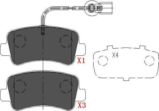 Kavo Parts KBP-6590 - Тормозные колодки, дисковые, комплект autospares.lv