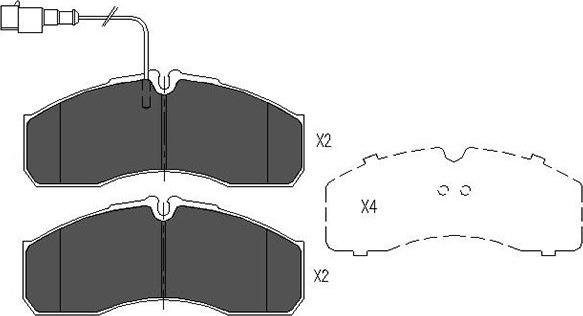 Kavo Parts KBP-6591 - Тормозные колодки, дисковые, комплект autospares.lv