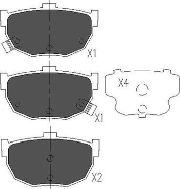 Kavo Parts KBP-6544 - Тормозные колодки, дисковые, комплект autospares.lv