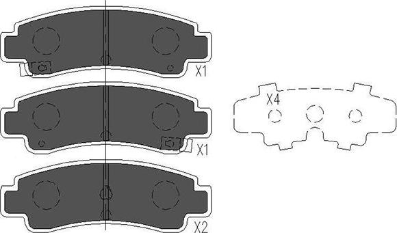 Kavo Parts KBP-6543 - Тормозные колодки, дисковые, комплект autospares.lv