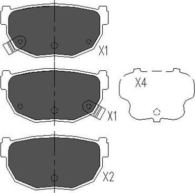 Kavo Parts KBP-6542 - Тормозные колодки, дисковые, комплект autospares.lv